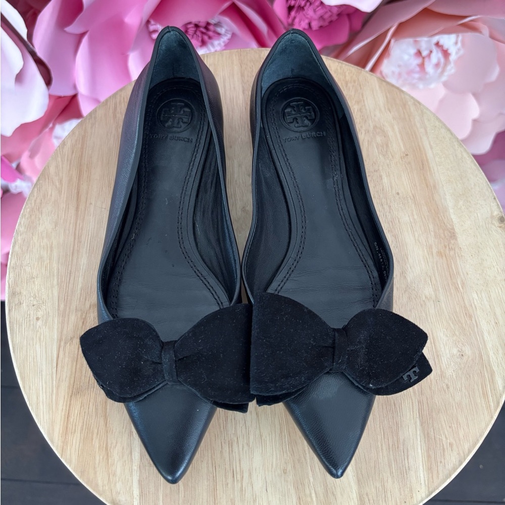 Tory Burch Black Rosalind Ballet Flats